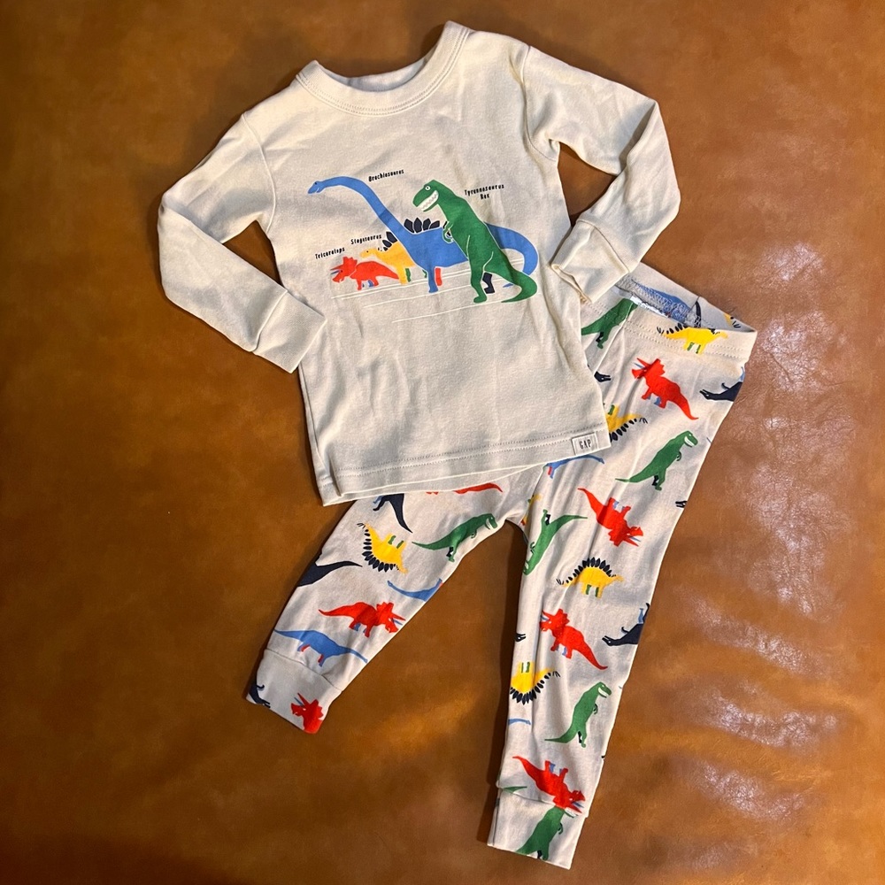 Baby Gap 2-Piece Long Sleeve Dinosaur Pajama Set